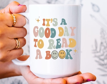 Es ist ein guter Tag, um eine Buchbecher zu lesen, Buchliebhaber Tasse, Geschenk für Leser, Buchwurm Tasse, Buchbecher, Bücherbecher, Leselehrer Tasse