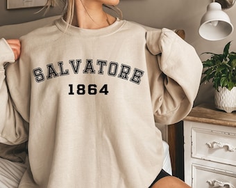 Salvatore 1864 Sweatshirt, Salvatore Brothers Sweatshirt, Salvatore Crewneck, Vampire Brothers Sweatshirt, Vampire Fan Sweatshirt