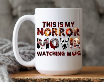 This Is My Horror Movie Watching Tasse, Horror Film Fan Tasse, Horror Film Fan Tasse, Halloween Tasse, Grusel Film Fan