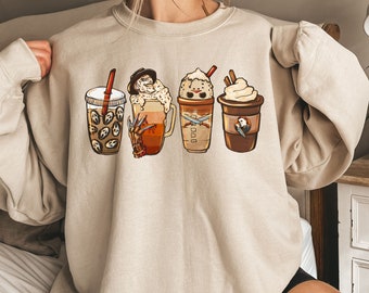 Horror Movie Killers Kaffee Sweatshirt, Horror Kaffee Sweatshirt, Halloween Film Sweatshirt, Horror Movie Fan, Funny Halloween Crewneck