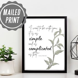 Charles Bukowski Quote Print: Romantic Poetry Wall Art