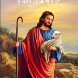 TISHIRON Diamond Painting Kits Jesus Diamond Painting Kits for Adults Full  Drill Christ Religion Diamond Art Diamond Painting Kits for Kids Blue Ocean
