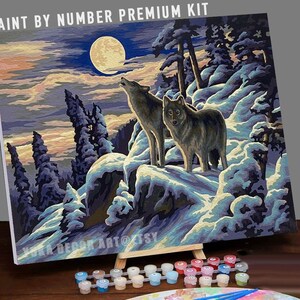 Paint by Numbers Kit for Adults & Kids Easy DIY Art , Red Octopus Abstract  Art , Acrylic Oil Painting Set 