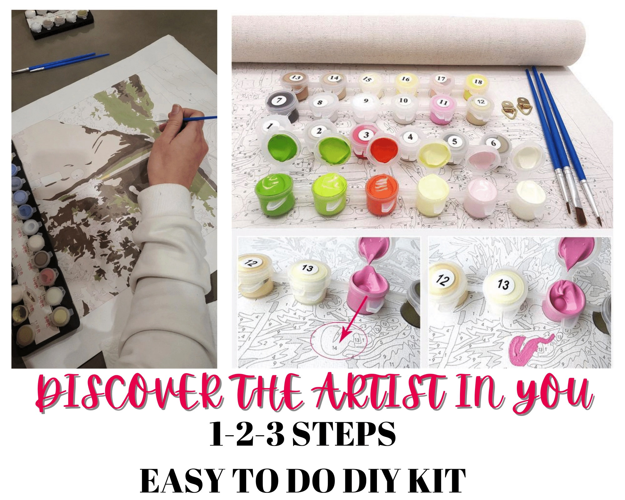  CYNART DIY Paint by Numbers for Adults Beginner