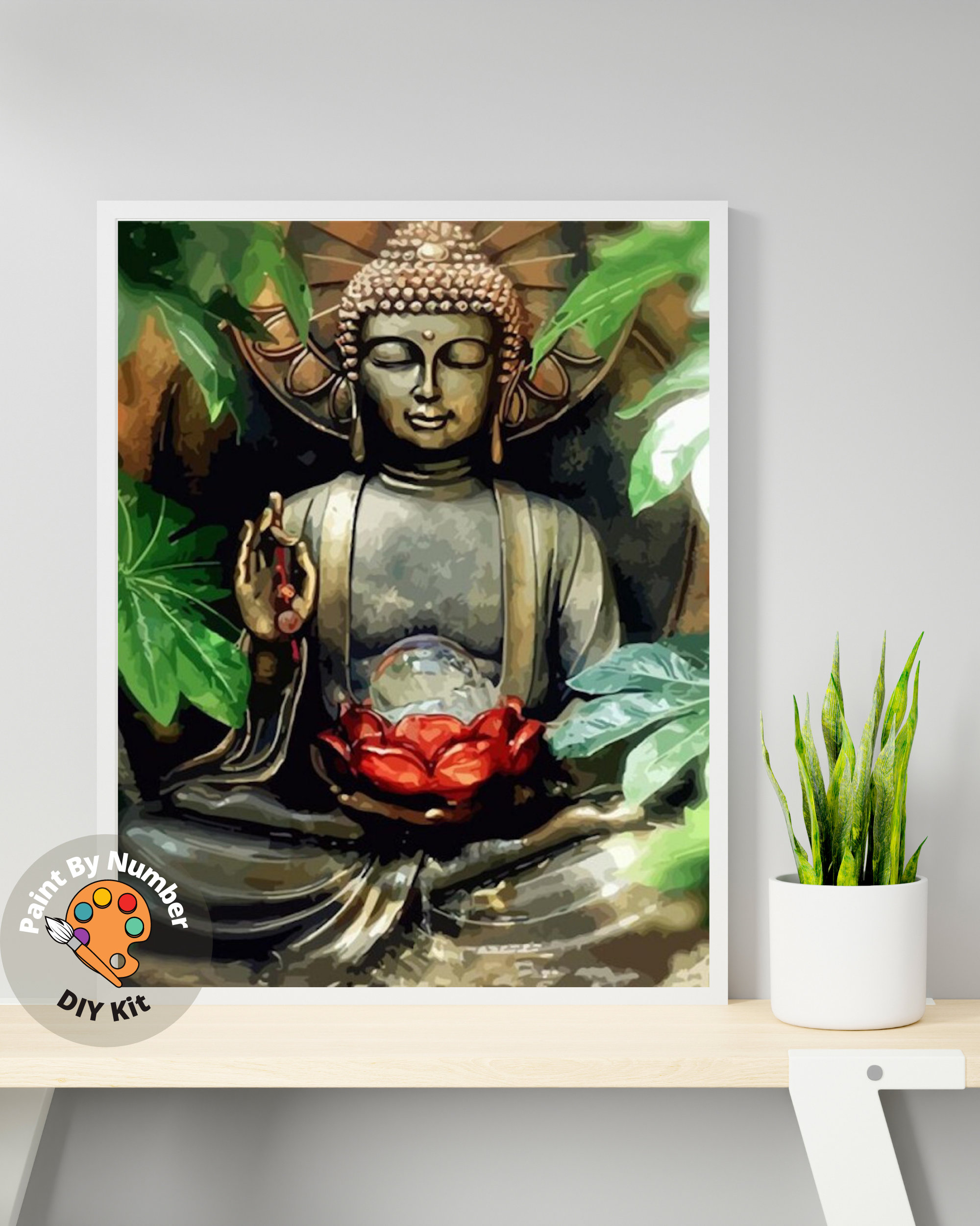Pintura por números Kit DIY para adultos Buda Aceite Acrílico Pinturas Regalo Único para Arte de la pared Decoración del hogar N1-40x50cmNo Marco Pintura por números Kit DIY para adultos Buda Aceite Acrílico Pinturas Regalo Único para Arte de la pared Decoración del hogar N1-40x50cmNo Marco