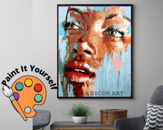 YEESAM ART Peinture par numéros Kits Sans Cadre 30x40cm - Fleur rouge YEESAM ART Peinture par numéros Kits Sans Cadre 30x40cm - Fleur rouge
