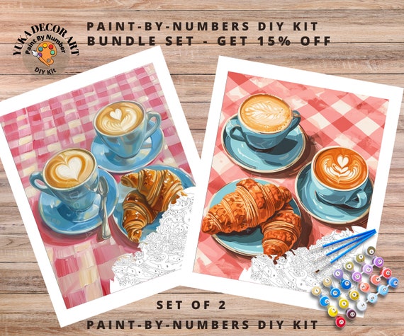 WEMEON Dipingere con i numeri, per adulti (40 x 50 cm), pittura