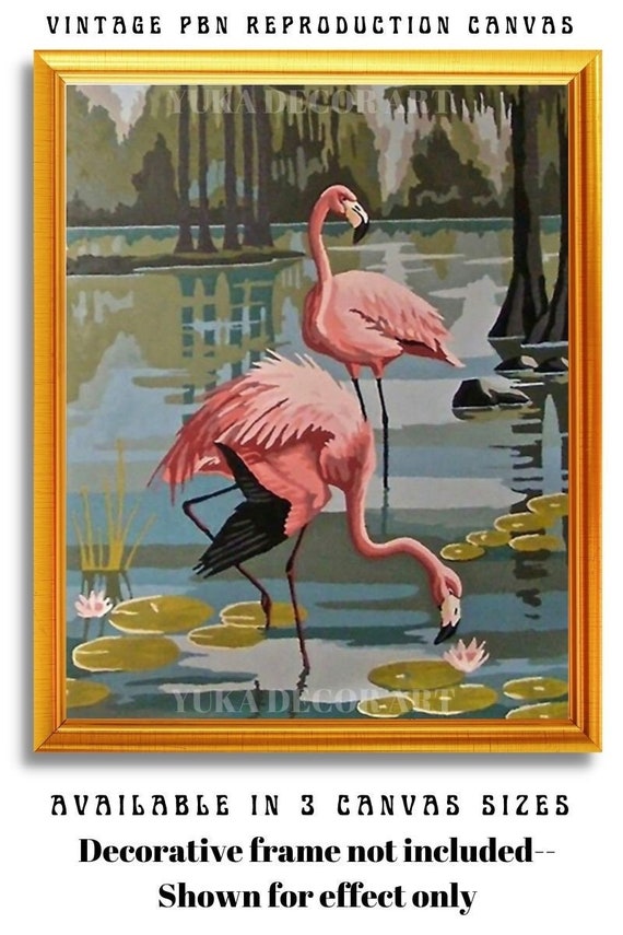 Pink-Flamingo-Mini DIY Paint by Numbers Kit – paintingnumberart