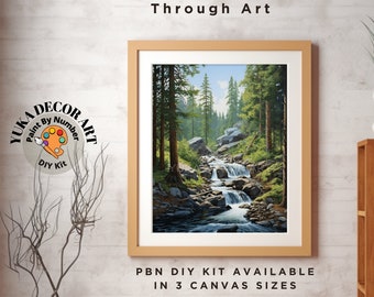 KEYIFA - Kit Peinture Par Numéros Adulte - Toile 30x40 Cm Avec Peintures Acryliques Et Pinceaux - DIY Créatif Loisir Antistress - Décoration Paysage Maison