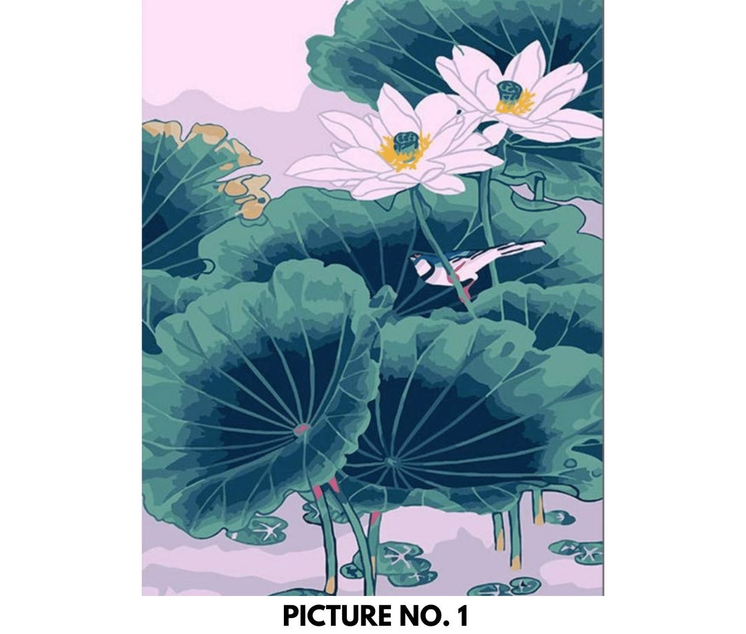 Paint by Numbers Kit for Adults & Kids Easy DIY Art Kit, Abstract Water ...