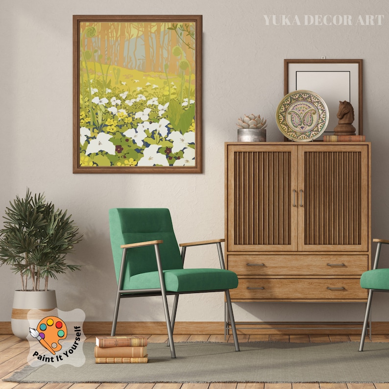 Vintage Style PAINT by NUMBER Kit Adult DIY Paint Kit Etsy