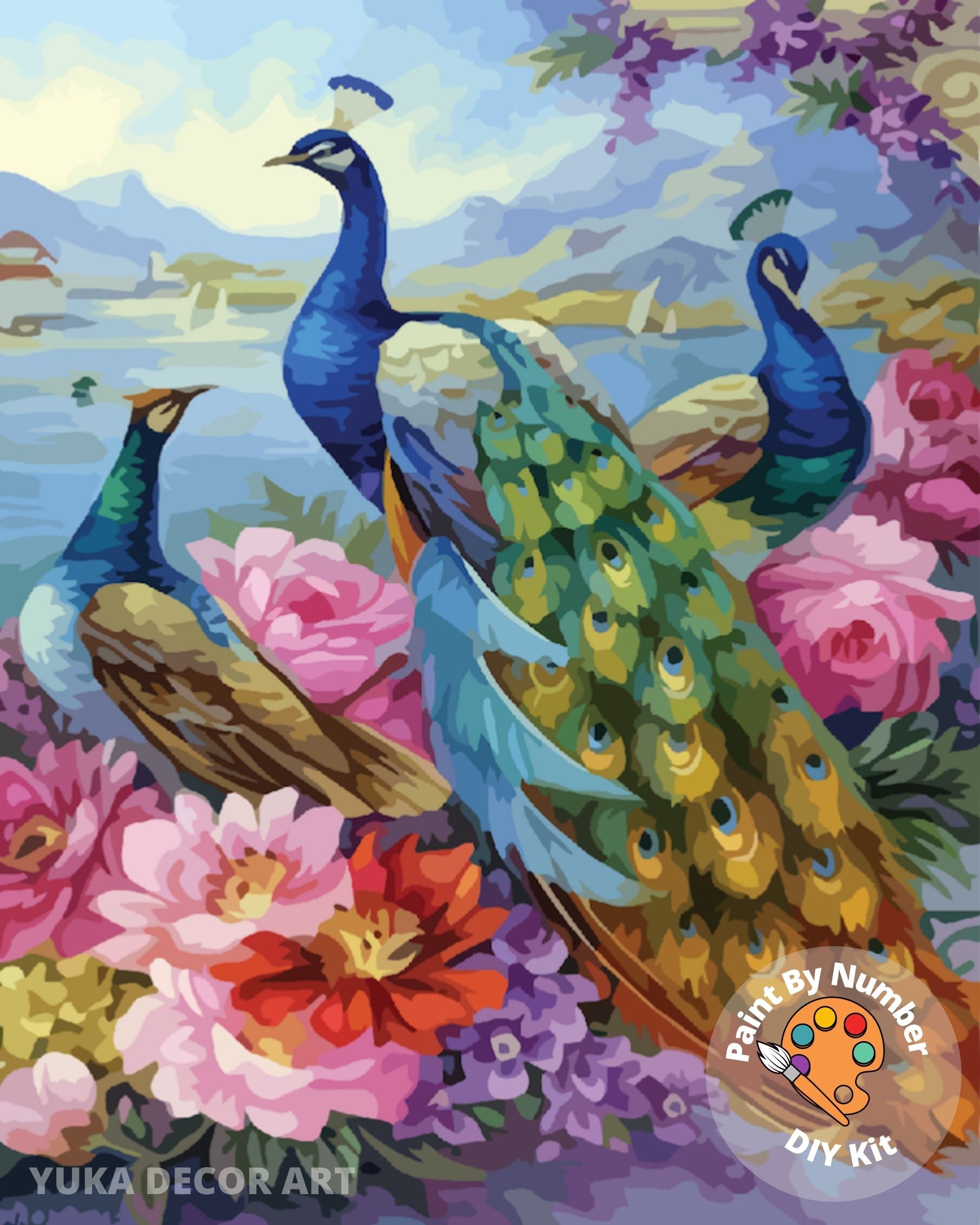 Pretty Jolly DIY Paint by Numbers for Adults Beginner Animal Bird