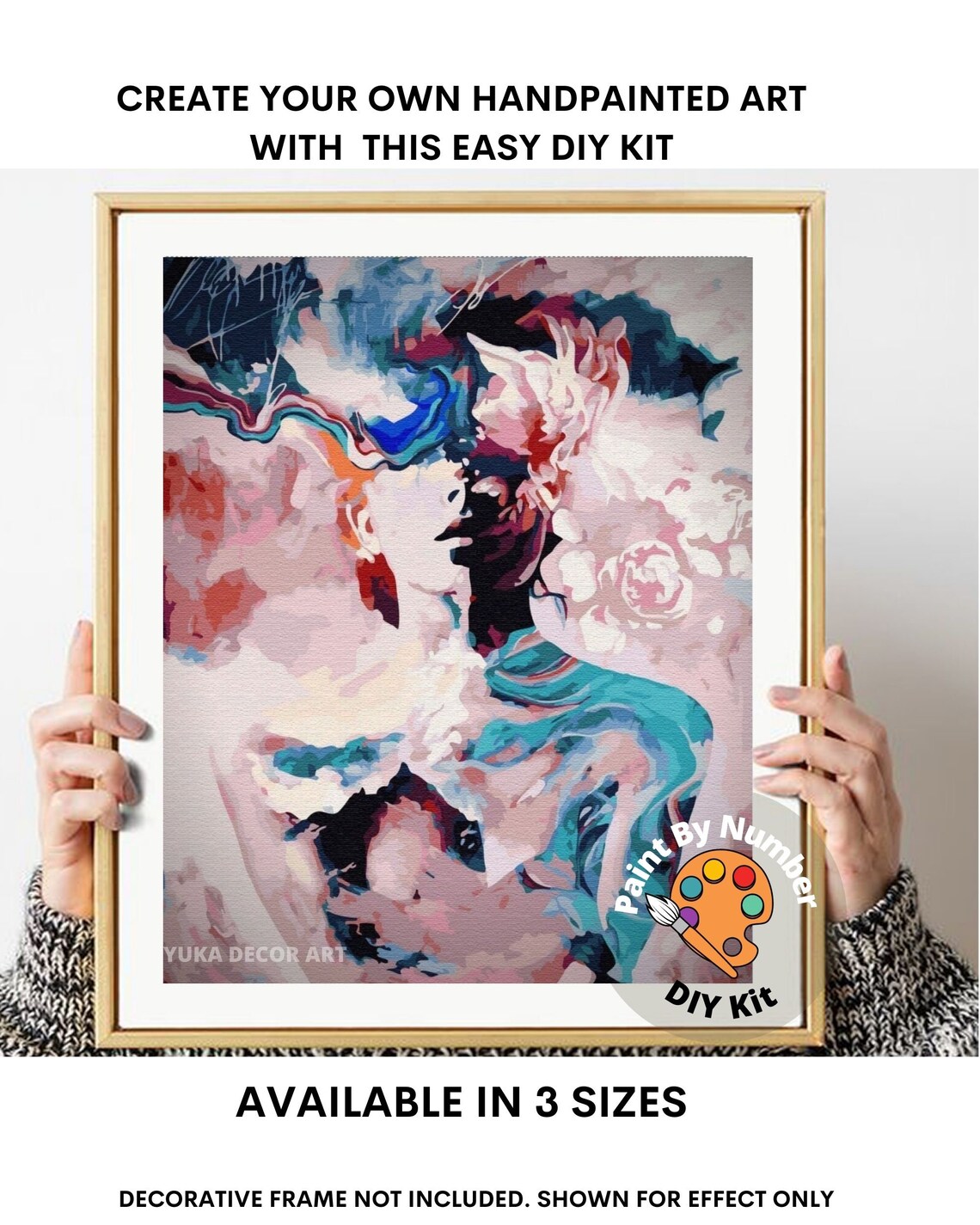 Abstract Woman Paint by Number Kit Adult DIY Abstract Etsy