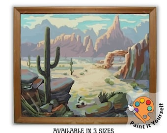 ヴィンテージ！レア! 3D paint by numbers kits Vintage PAINT by NUMBER Kit for Adult & Kids, DIY Nature