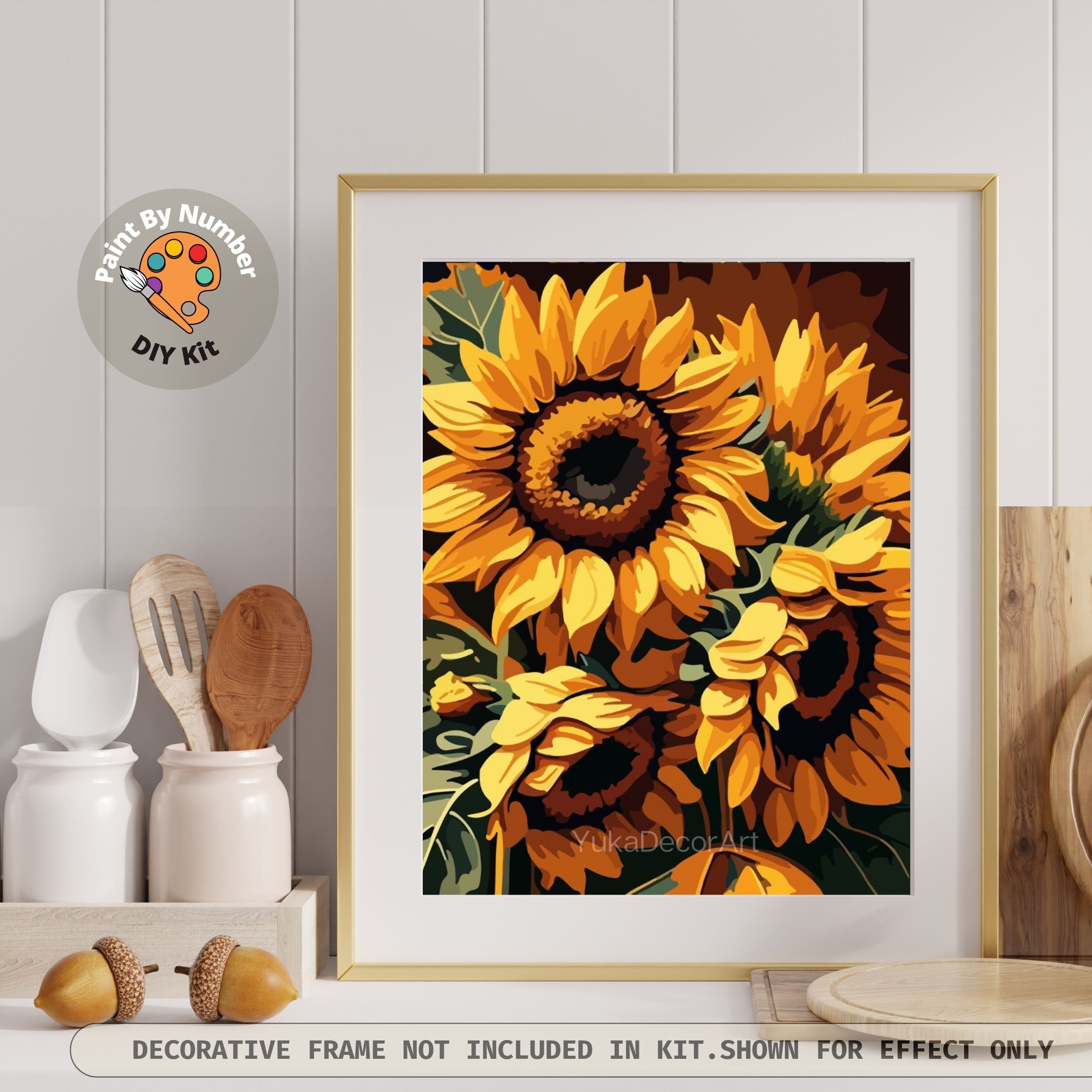 Ledgebay DIY Paint By Numbers Kit Pour Adultes Canvas Encadre: Debutant A Avance Paint By Numbers Kit Kits Incluent Lensemble De Peinture Acryli~p110906835