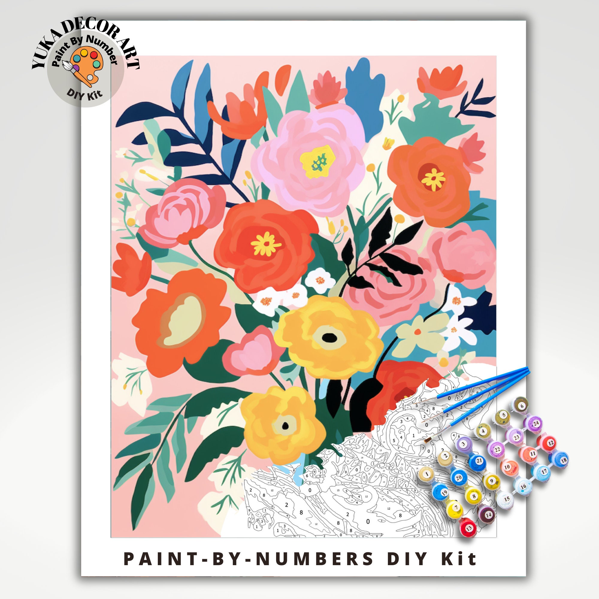 Paint By Numbers Kit - Sunshine – Kennedy Sue Gift & Home