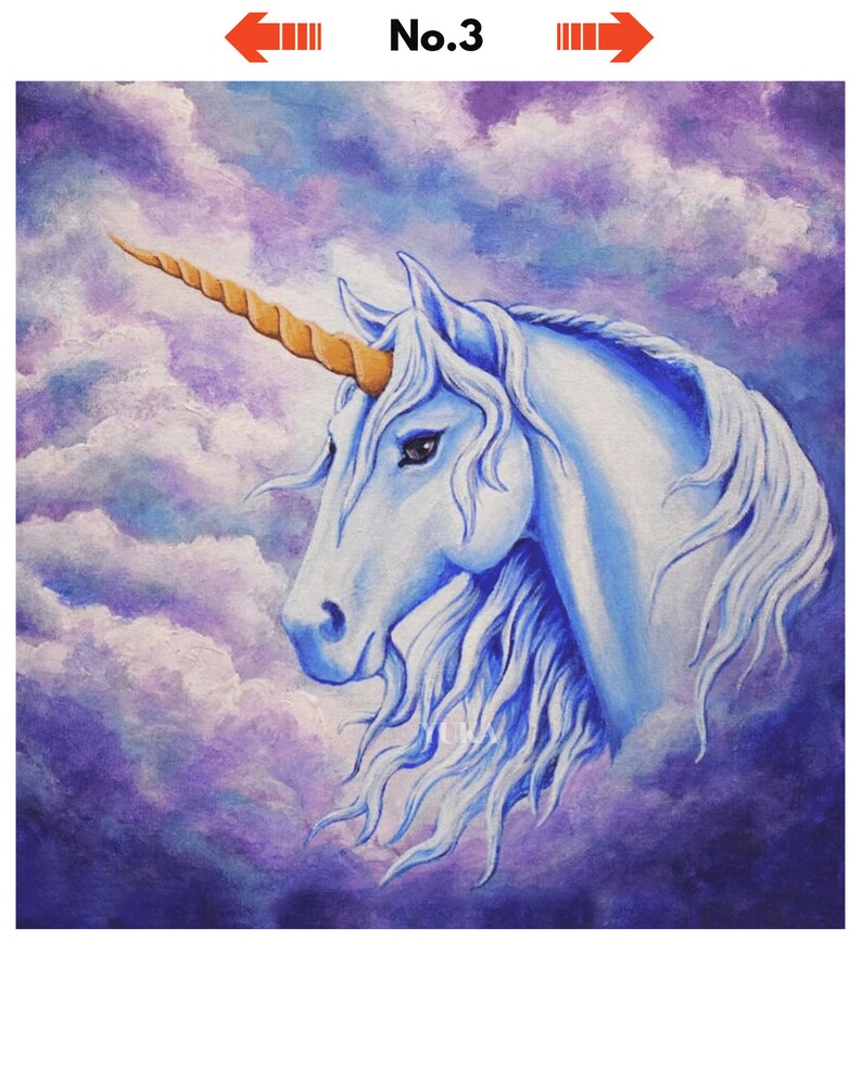 Demiawaking DIY Einhorn Diamantmalerei – Strass-Bild Zum Kleben, 30x40 Cm, Ohne Rahmen, Für Home Decor