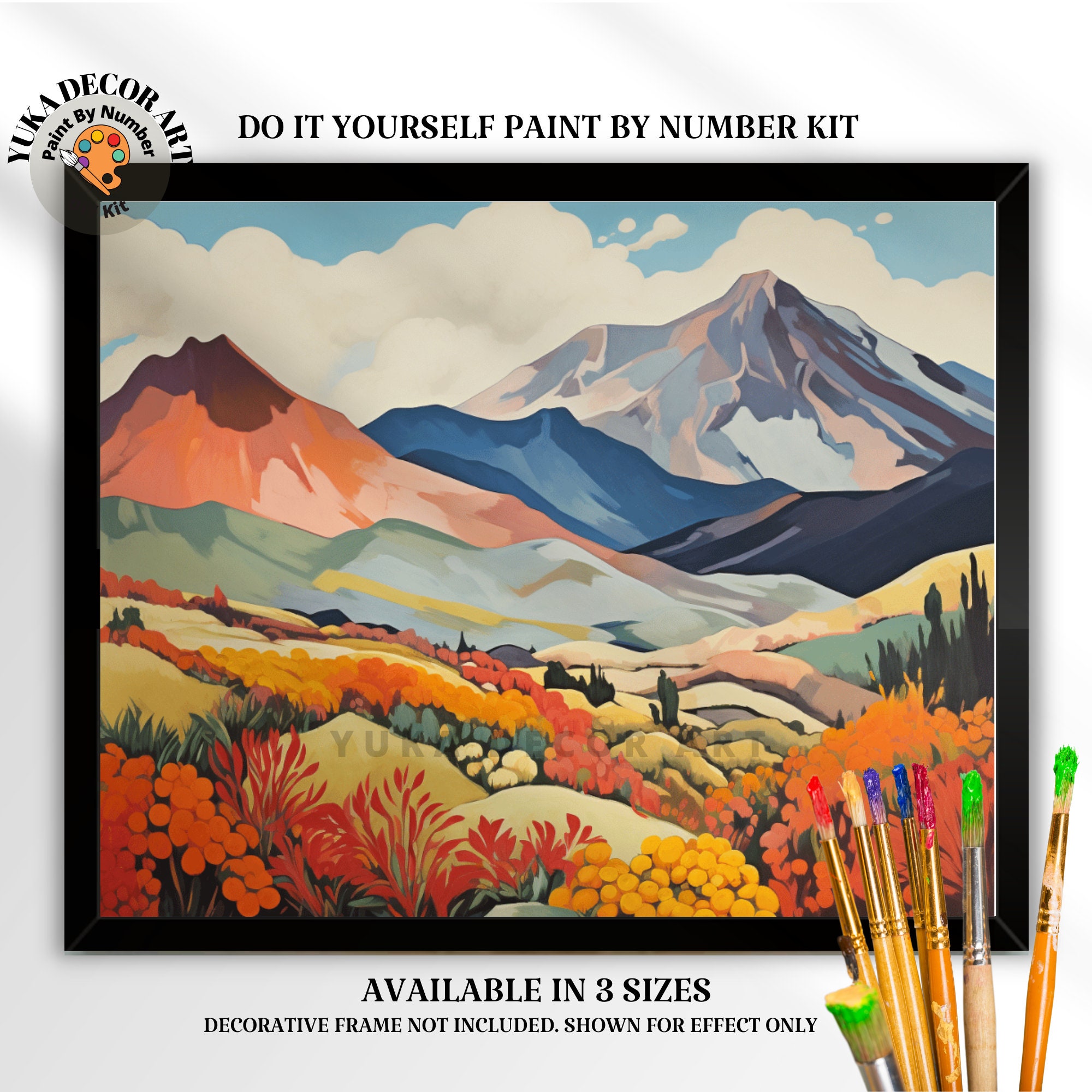 The Lake Alley - Paint by Numbers Kit for Adults DIY Oil Painting Kit on  Canvas