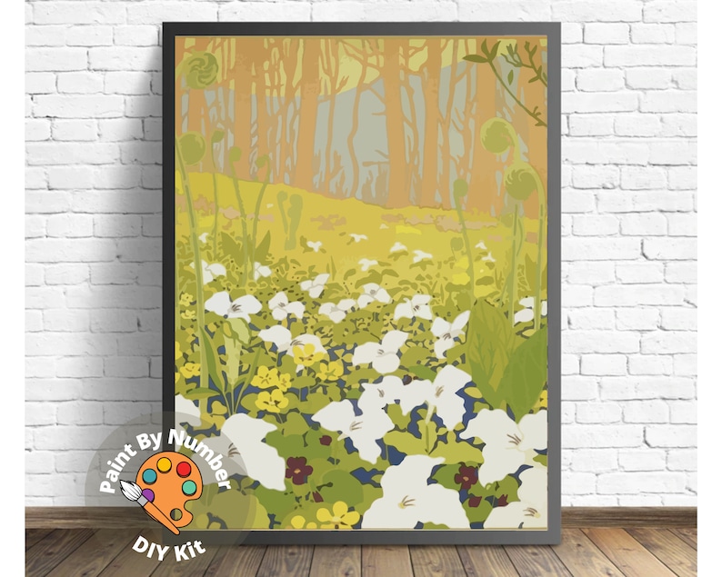 Vintage Style PAINT by NUMBER Kit Adult DIY Paint Kit Etsy