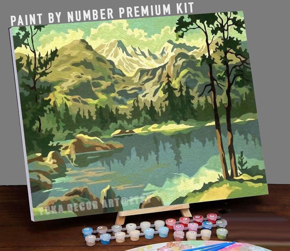 Watercolor Paint by Number PBN Kits by Melanie B?! NEW! How to Paint Step  by Step Tutorial - Part 1 