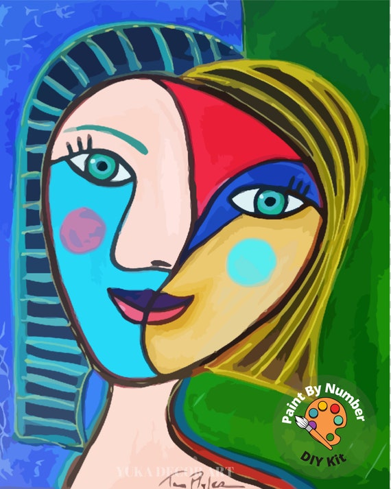 Tucocoo Kit Pittura A Olio Con Numeri Per Adulti - Paesaggio Costiero 40x50 Cm - Tela, Pennelli E Colori Acrilici Inclusi