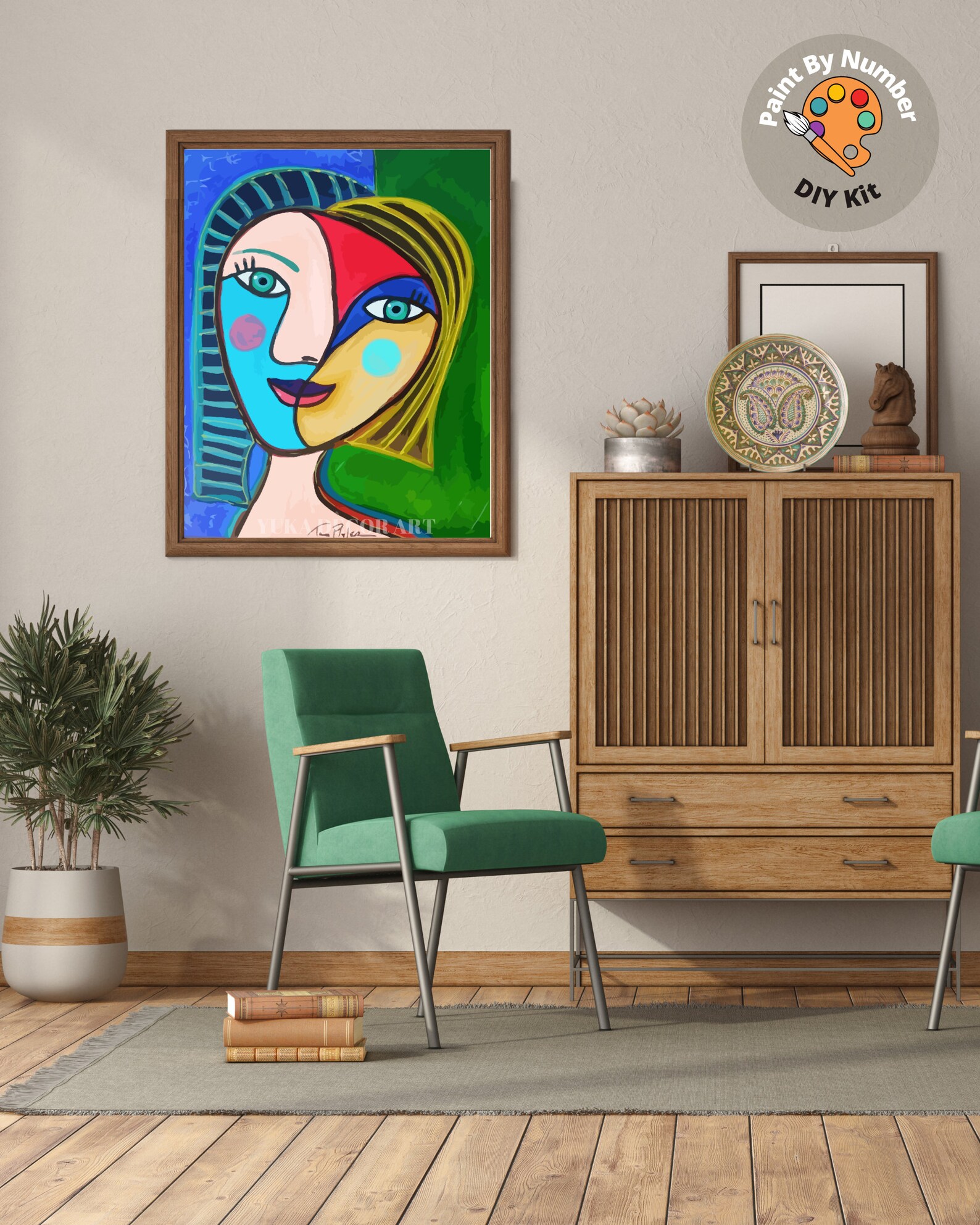 Picasso PAINT by NUMBER Kit for Adults portrait Reproduction Etsy