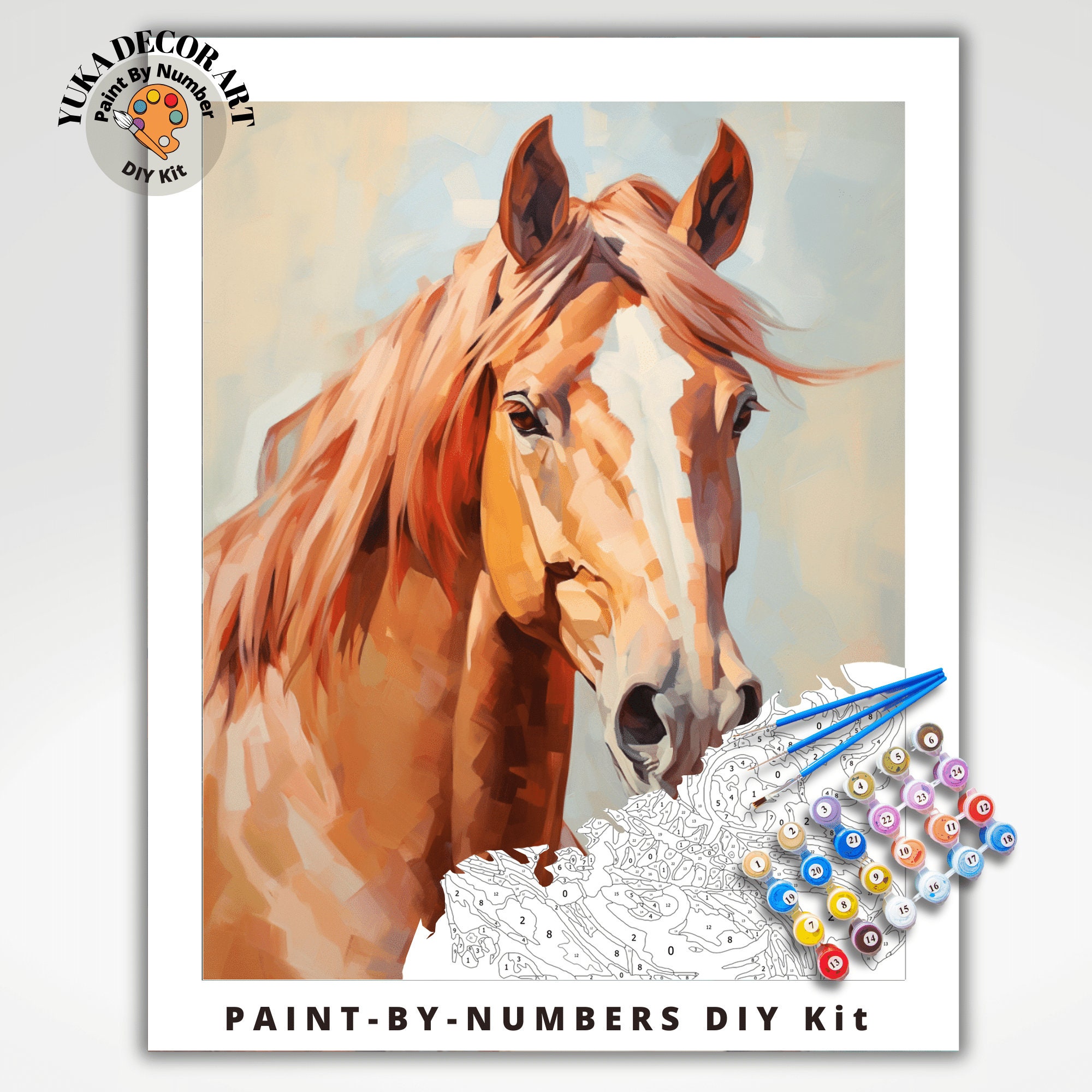 1pc DIY Acrylic Paint By Numbers For Adult, Paint By Numbers For Adults  Acrylic Kit, Painting By Numbers For Adults, Painting Kit, Oil Paint Number  F