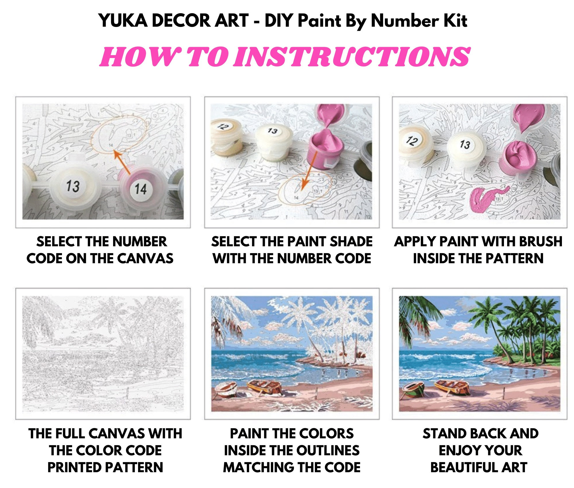 Diy Paint By Numbers Paint By Number For Beginners Easy - Temu