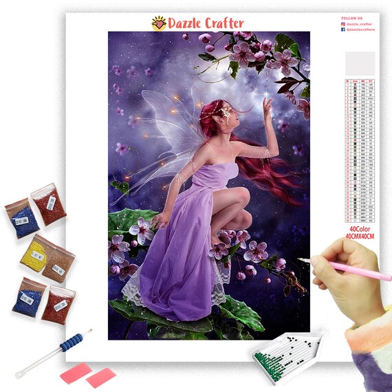 Fairy Woman Diamond Painting Kit Full Drill Fantasy Painting Etsy
