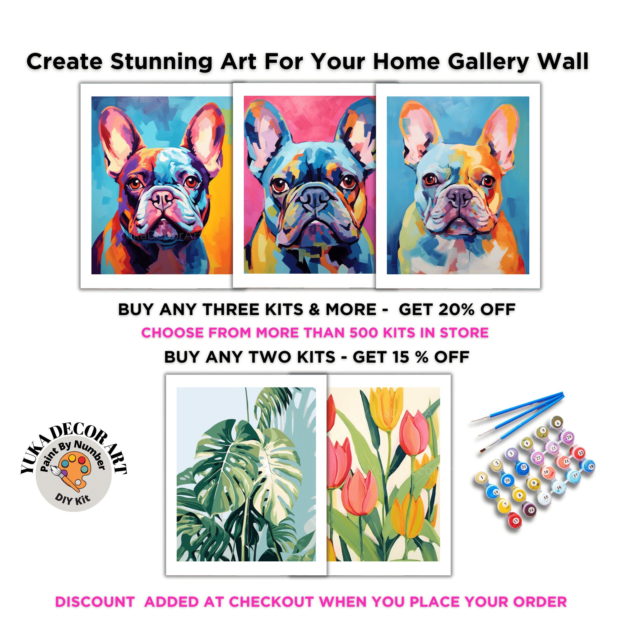 murando Pintura por Números Animales Perro Bulldog Colorido 40x50 cm Cuadros de Colorear por Números Kit para Pintar en Lienzo con Marco DIY Adultos Niños Decoracion de Pared Regalos n A 1124 d a
