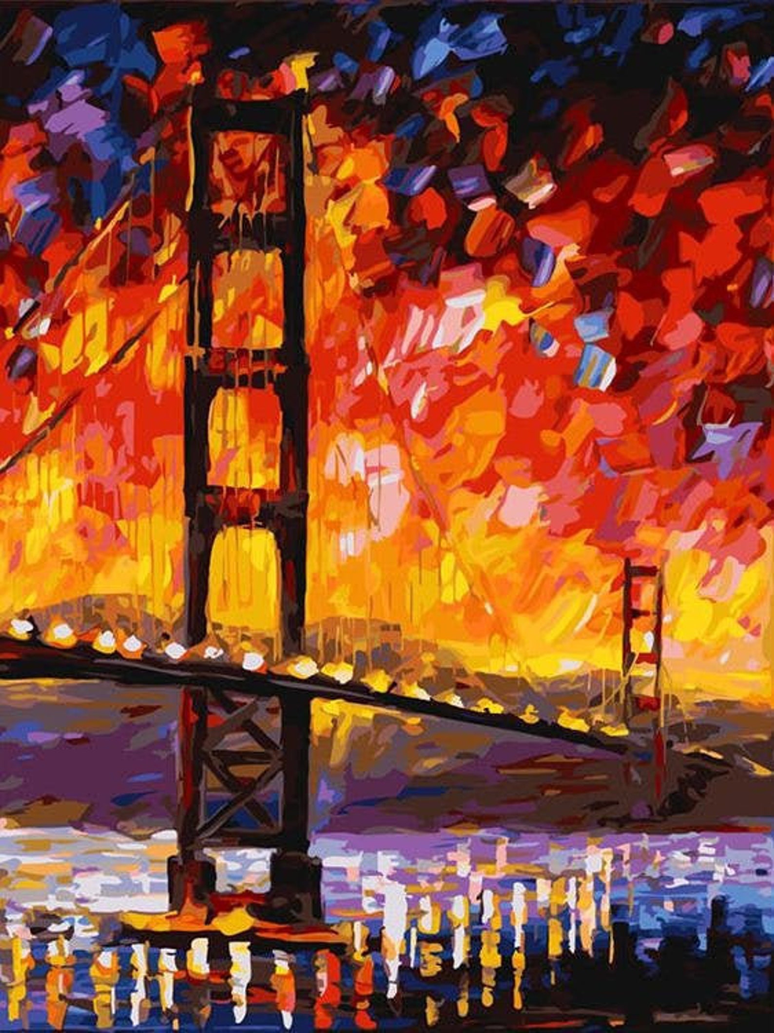 Cityscape Paint by Numbers Kit for Adults Easy DIY Art Kit Etsy