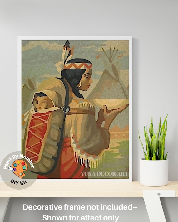 Peinture Par Numéros 40x50 Cm – Kit Acrylique Pour Adultes Et Enfants – Toile, Pinceaux, Crochets