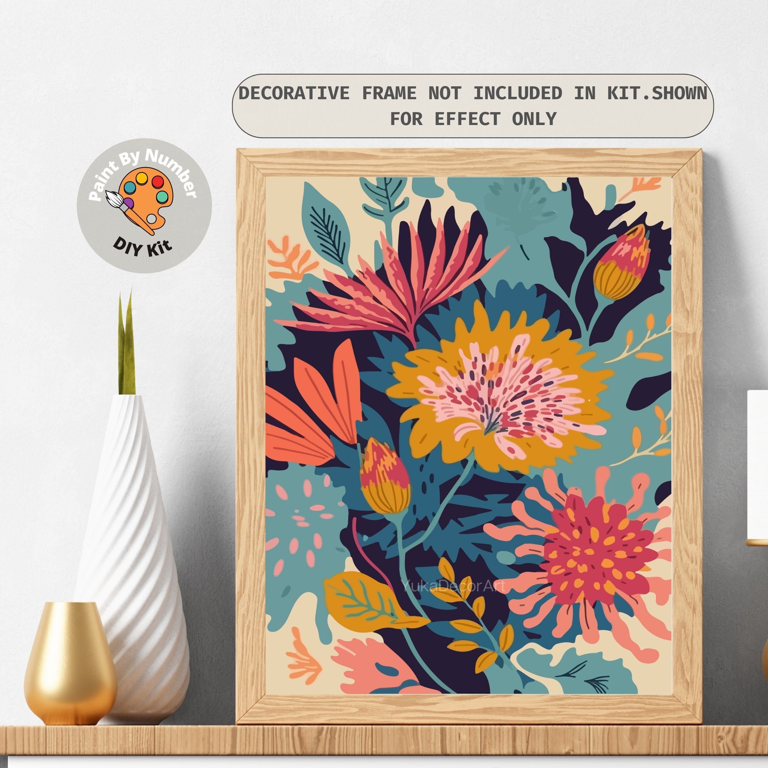 Paint by Numbers Frame - Frame Art Kit