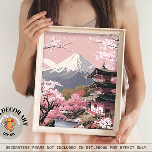 Mount Fuji Japan PAINT by NUMBER Kit for Adults Beginner DIY Art Kit ...