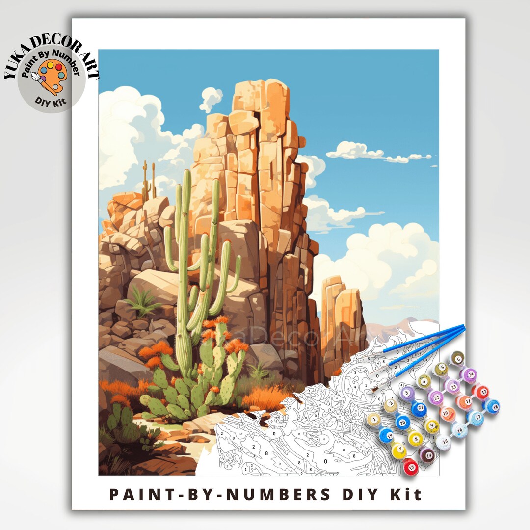 Painted Desert ~ American Southwest ~ 8”x10”  Paint by Number ~ SET OF 14 KITS