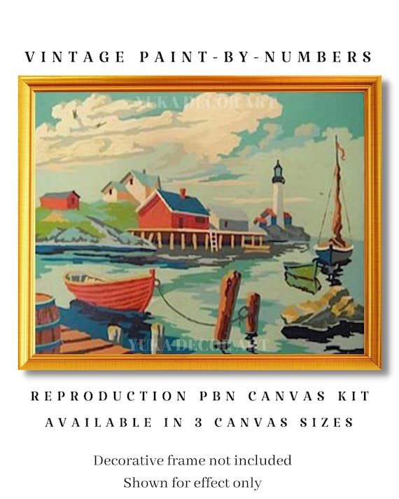 paint-by-numbers  Easy paintings, Painting, Paint by number vintage