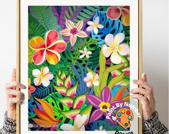 Peinture Par Numéros TISHIRON Pour Adultes Et Enfants - Kit Artiste - Toile Et Peintures Incluses
