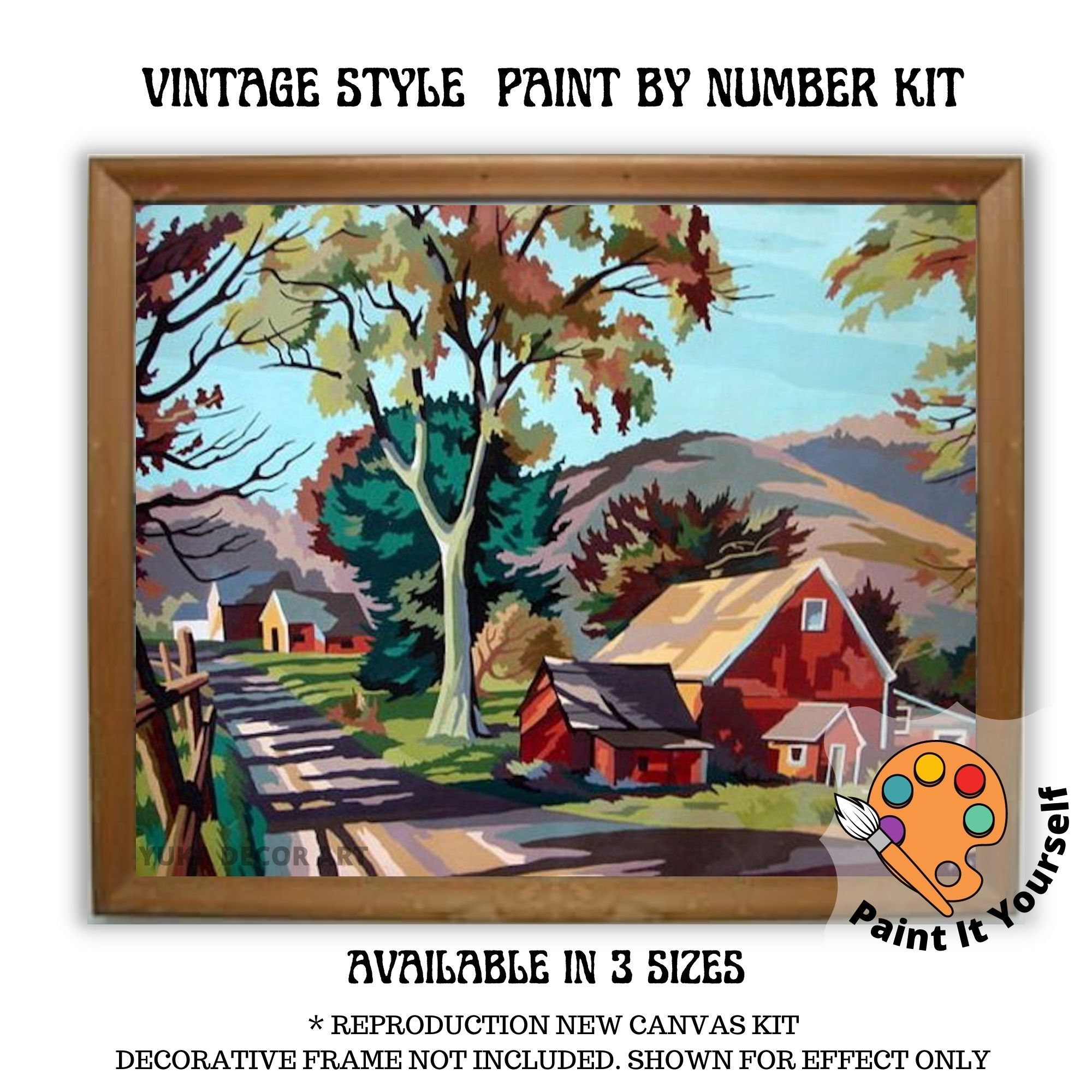 Holiday Cards Paint by Number Kit/paint by Number Kit/kids Crafting  Kit/adult Coloring Kit/paint by Number Valentines Craft 