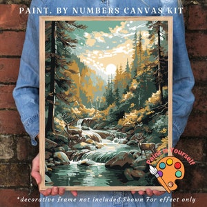 National Parks Paint by Number Kit/color by Number Kit/custom Paint by  Number/kids Crafting Kit/adult Coloring Kit/canvas Paint by Number 