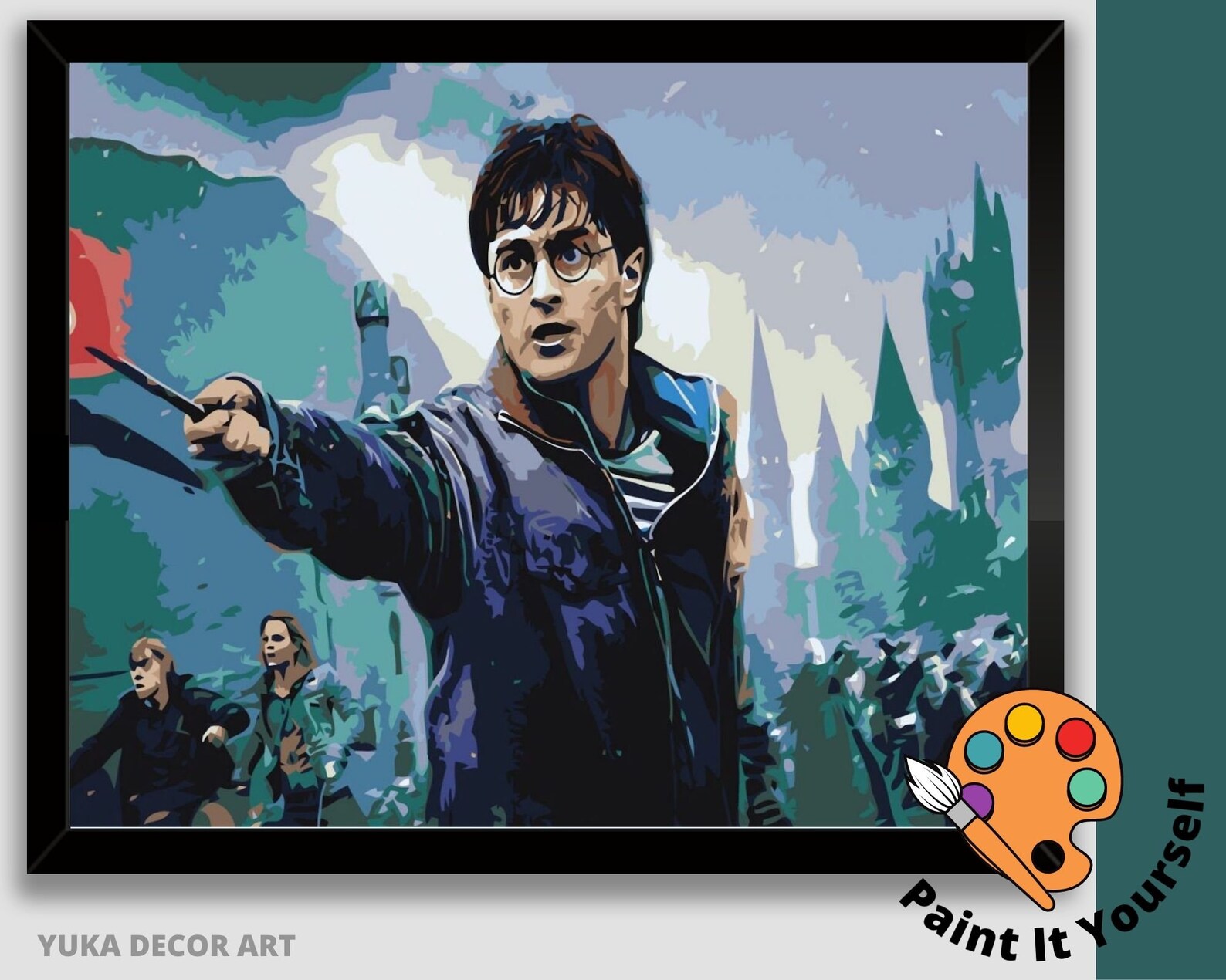 Harry Potter PAINT by NUMBERS DIY Kit for Kids Harry Potter Etsy