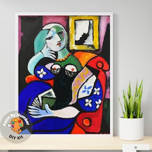 Picasso PAINT by NUMBER Kit for Adults ,portrait Reproduction