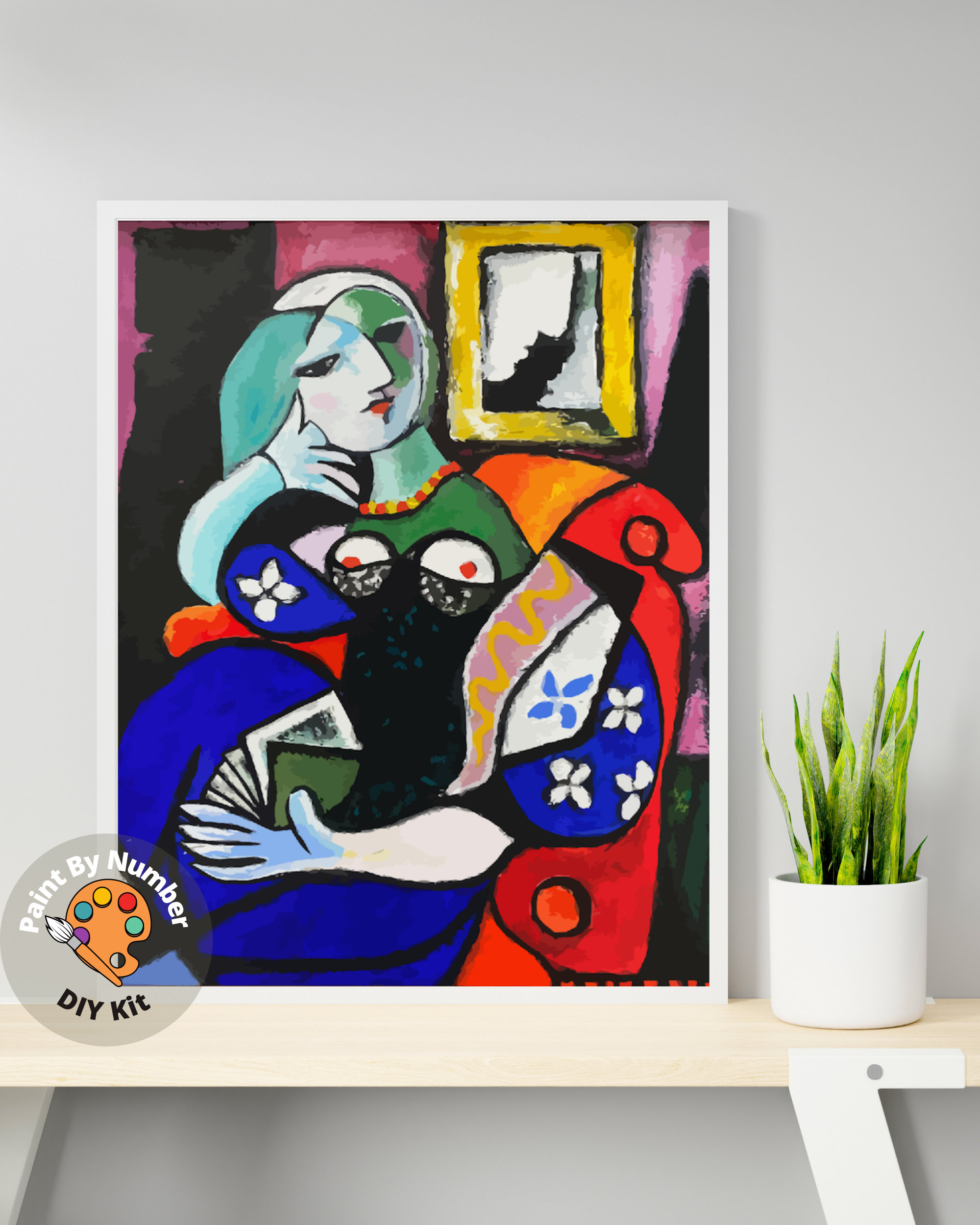 Pablo Picasso PAINT by NUMBER Kit for Adults Woman With A Etsy