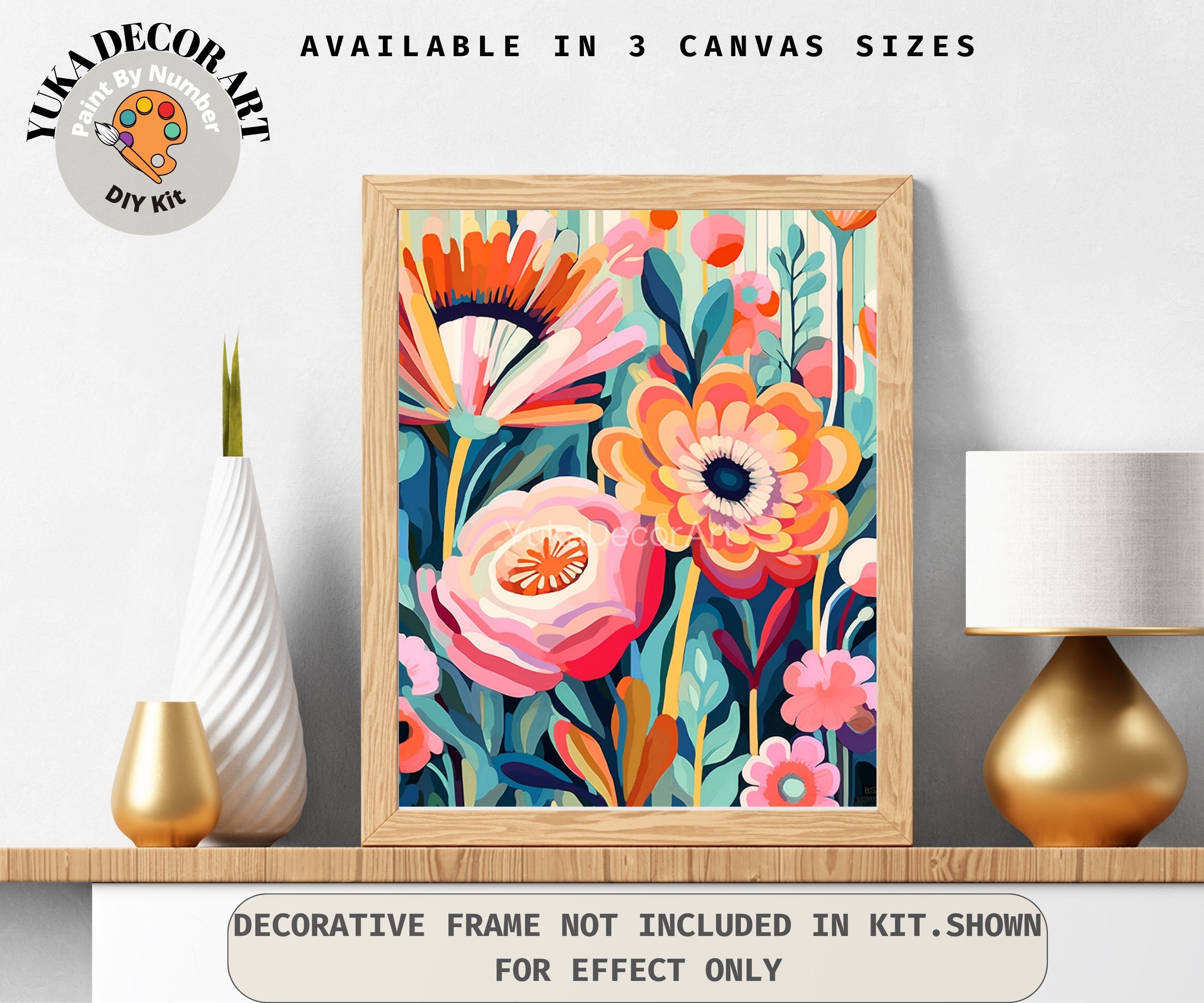 Dried Florals Paint by Number Kit by Cate Paper Co. – K. A. Artist