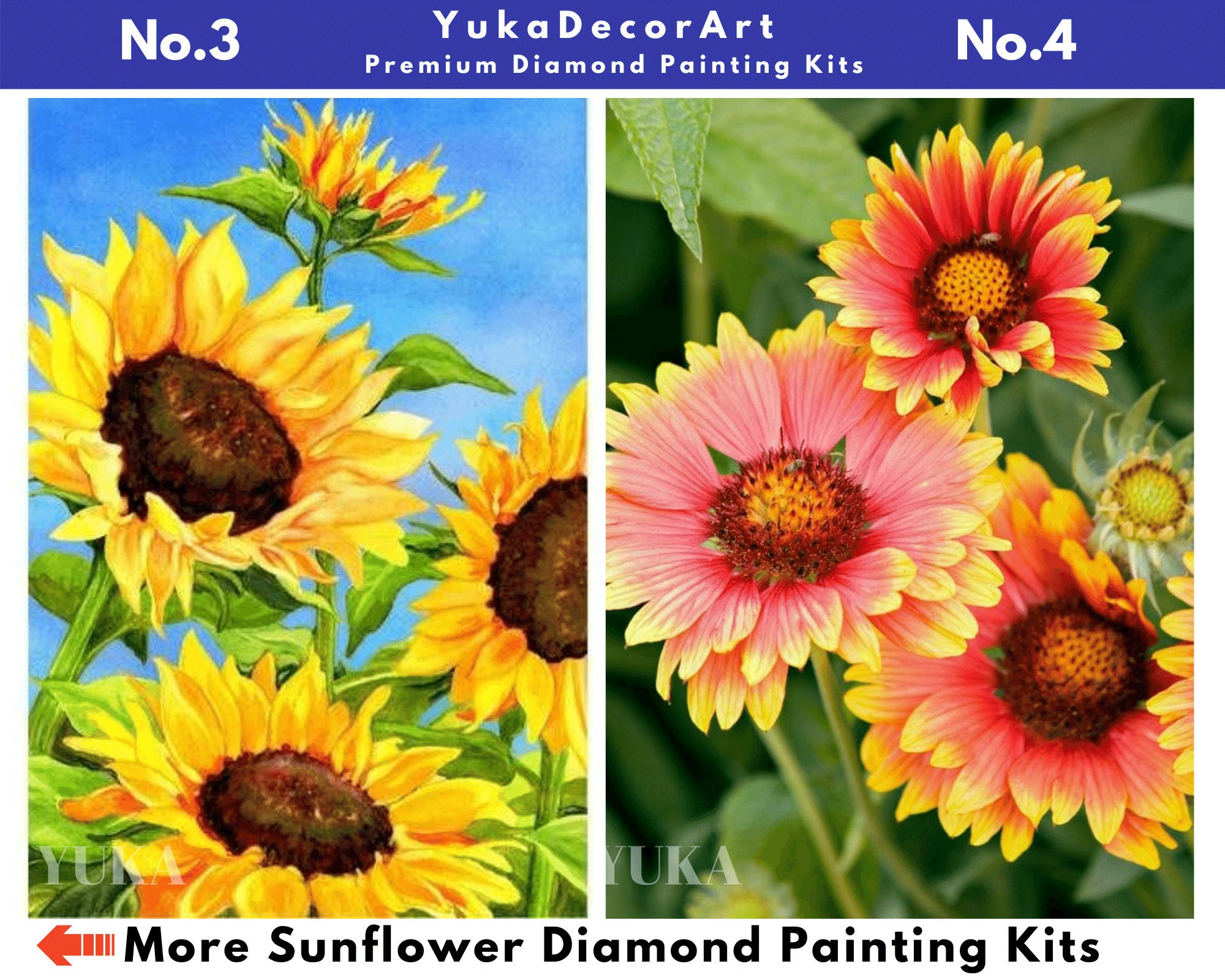 Diamond Painting Sunflowers Landscape  5d Diamond Painting Square  Sunflower - Flower - Aliexpress