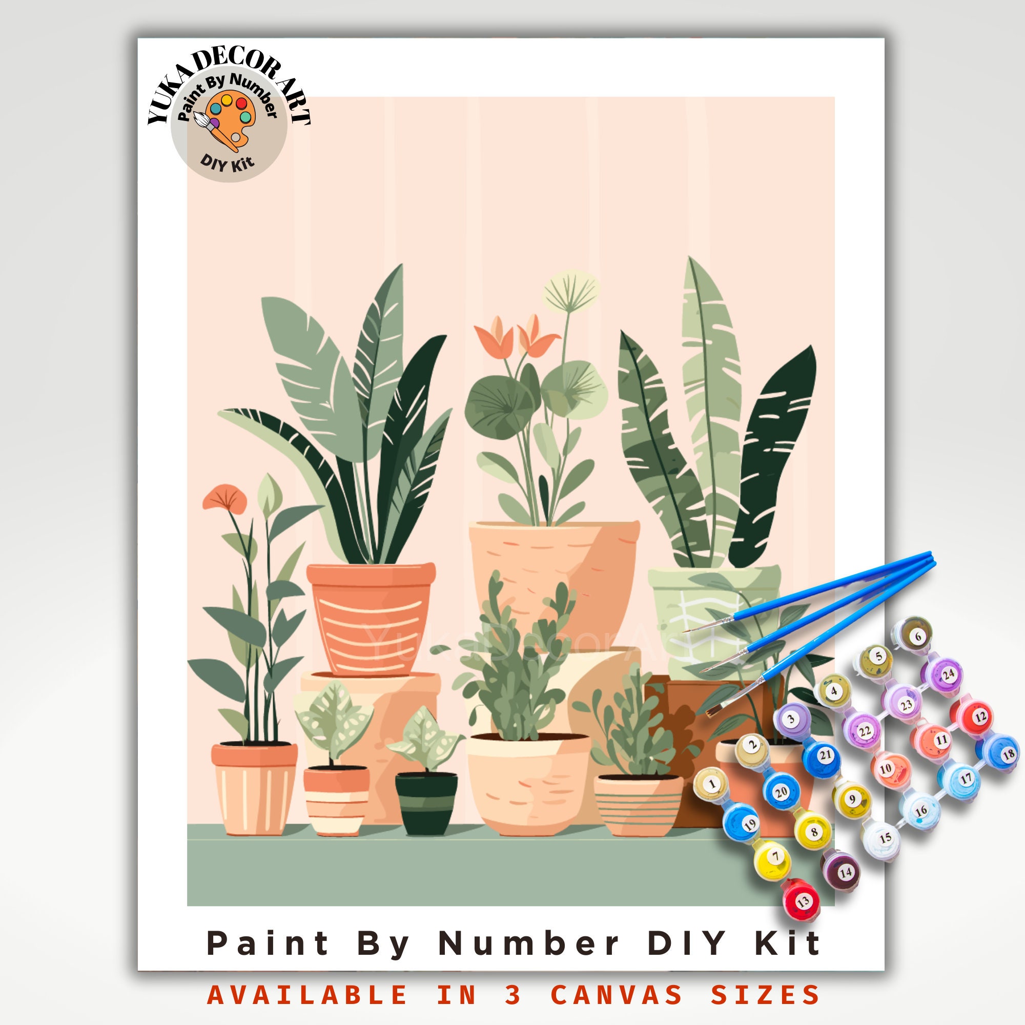 Paint by Number Kit Girl, Paint by Numbers for Adults Framed, Coloring on  Canvas With Number Portrait 