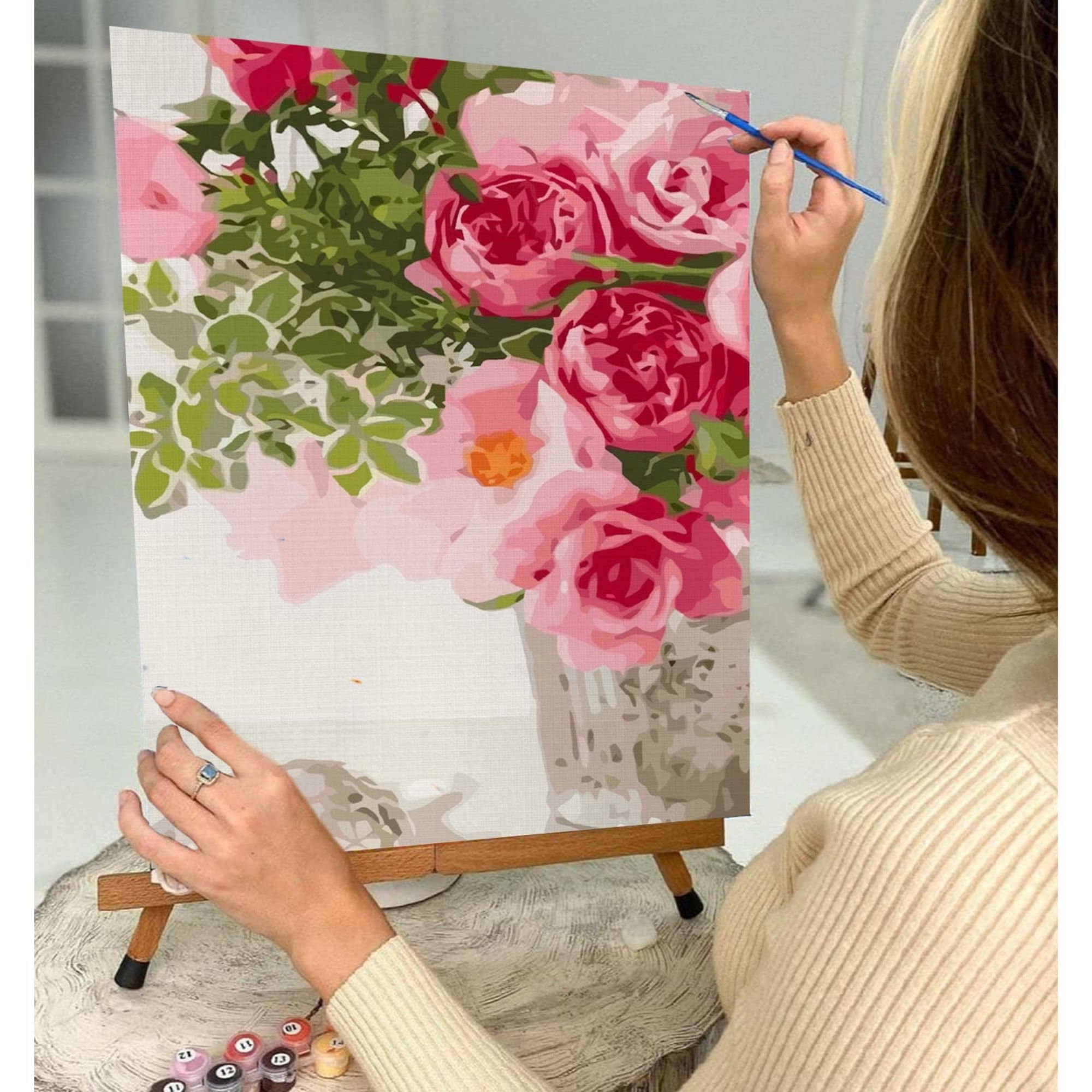 Activité Manuelle Adulte Femme Peinture Par Numéros Adulte Arbre, Peinture Numero Paysage, DIY
