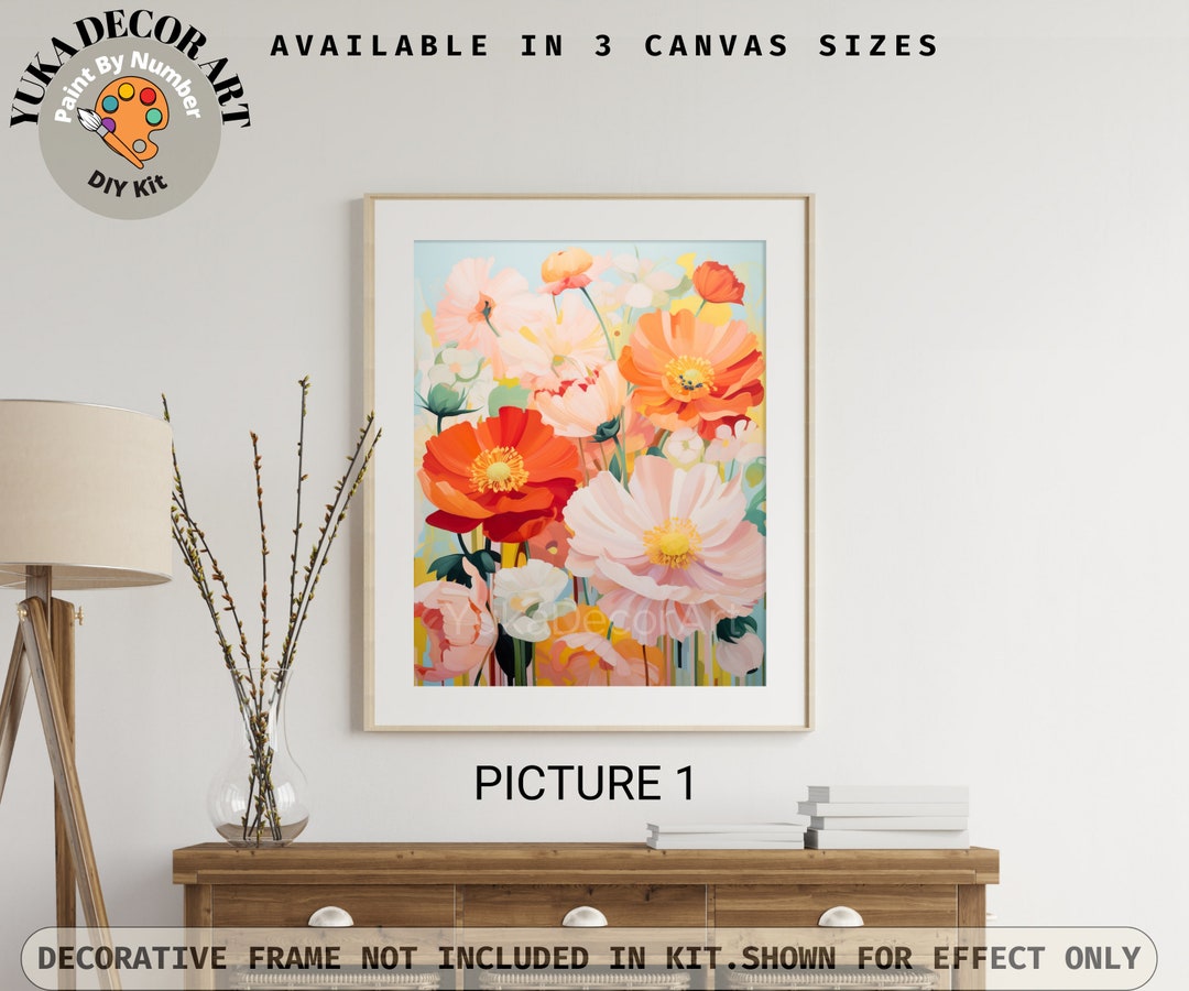 Valley Flowers PAINT by NUMBER Kit Adults | Set of 2 | Wildflowers DIY ...