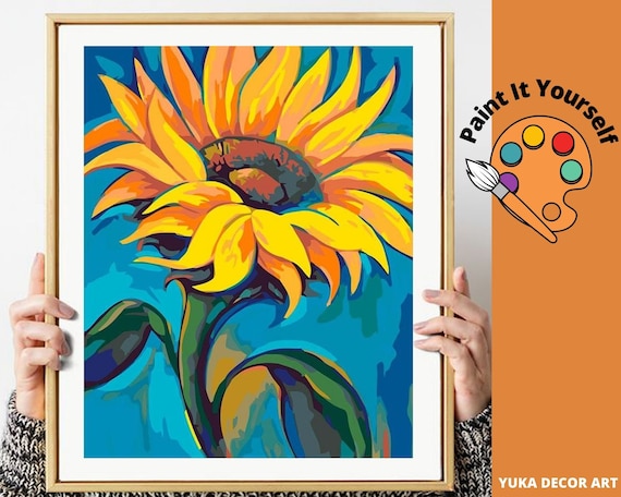 Kit Peinture Par Numéros CraftLab - Oriole & Black Eyed Susans - Pour Adultes, Ados Et Débutants