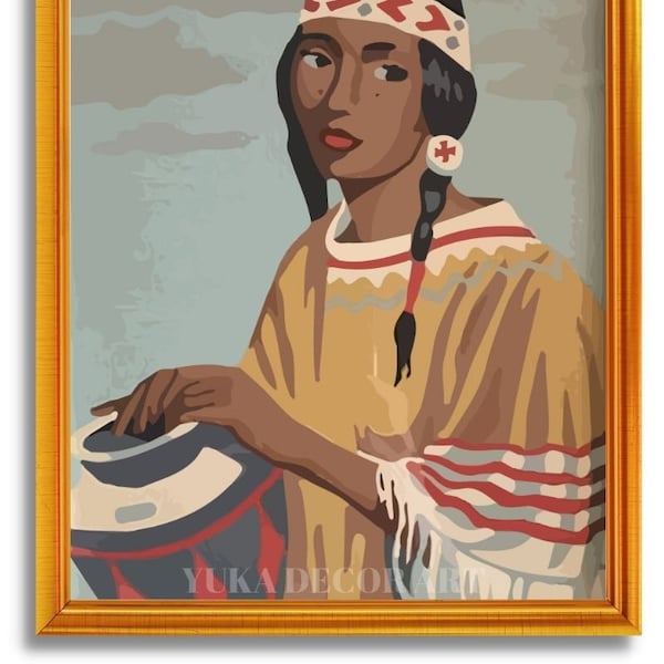 Native American Paint by Numbers Etsy