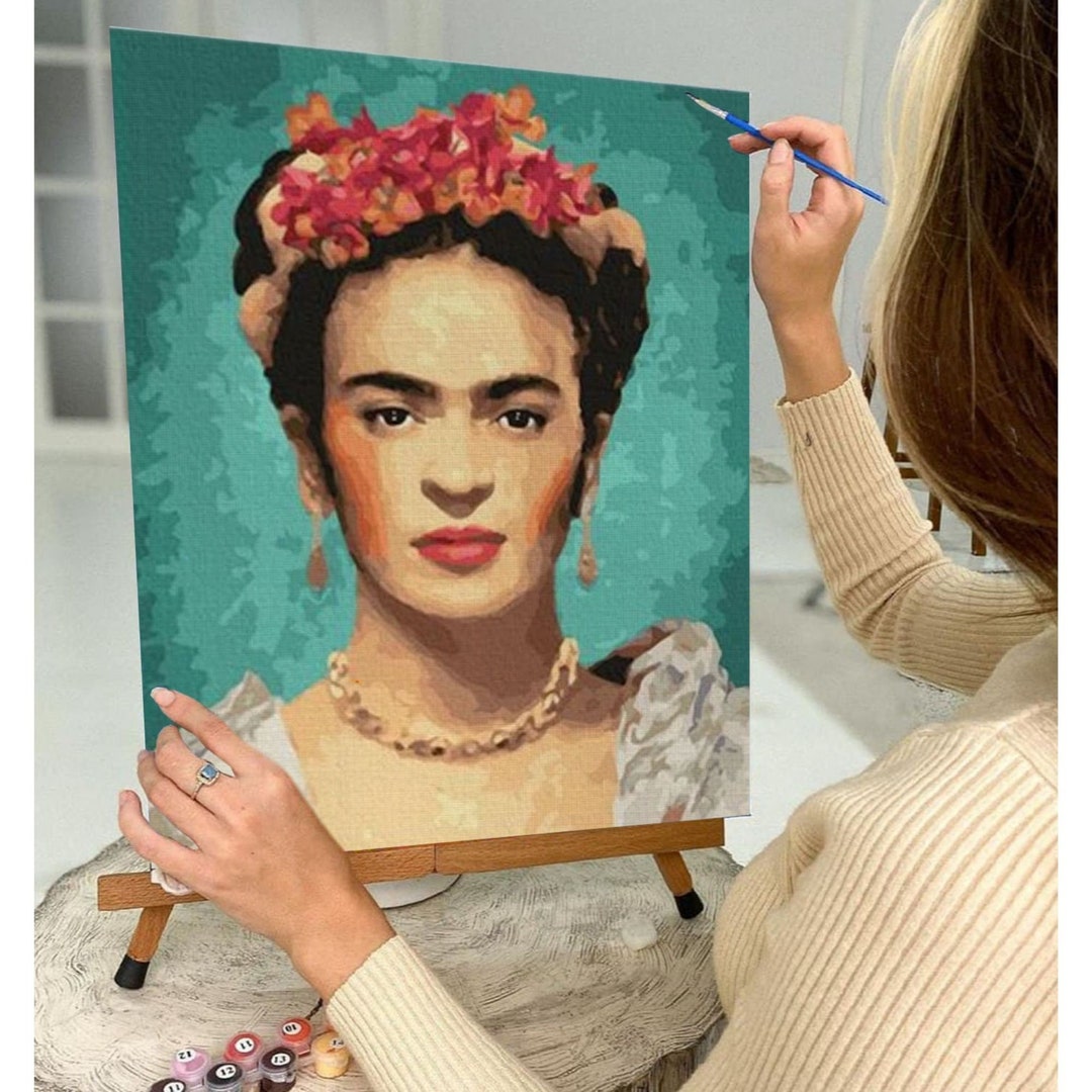 Frida Kahlo PAINT by NUMBERS DIY Kit for Adults ,mexican Diy Painting